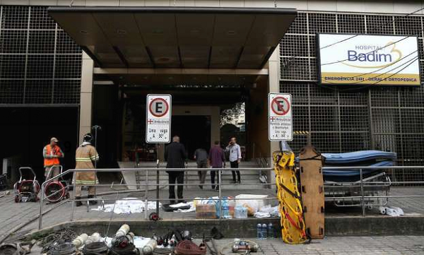 Hospital Badim, no Maracanã, na zona norte do Rio de Janeiro (Foto: Reprodução)