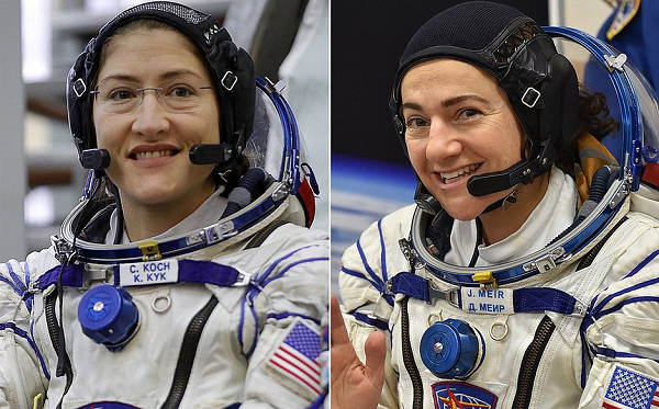 Christina Koch e Jessica Meir (Fotos: Nasa | Divulgação)