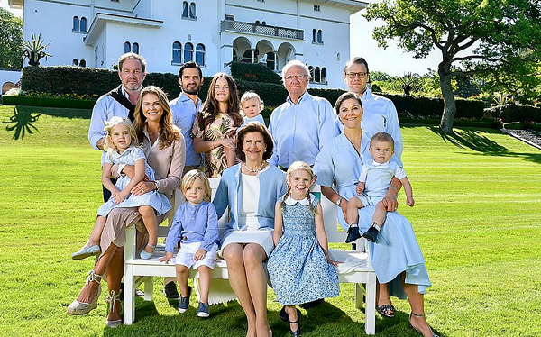 Foram excluídos todos que não são filhos da princesa Vitória, herdeira direta da coroa sueca (Foto: Reprodução)