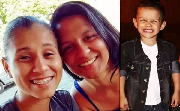 Luana e Fabíola são suspeitas de provocar morte David Gustavo (Foto: Reprodução)