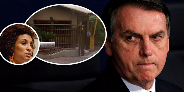 Bolsonaro disse ter pego as gravações da portaria do condomínio (Foto: Reprodução)
