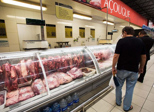 Preço das carnes foi o item que mais influenciou a inflação oficial (Foto: Reprodução)