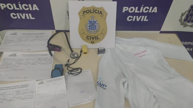 Karlanny cursou medicina na Bolívia e exercia a função no Brasil, sem as devidas validações da profissão (Foto: Ascom-PC | Tony Silva)