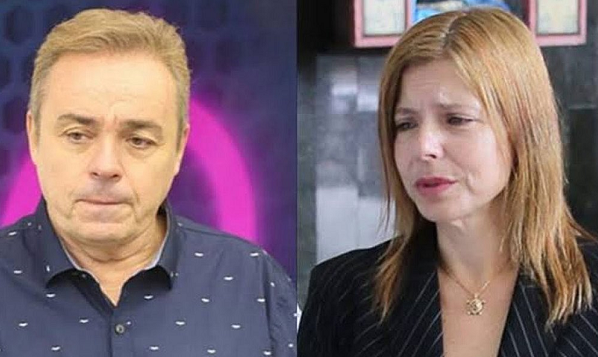 Gugu Liberato ao lado de Rose Miriam, mãe dos seus filhos (Foto: Reprodução)