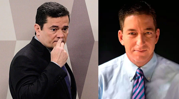 Moro e Glenn Greenwald (Foto: Reprodução | Montagem)