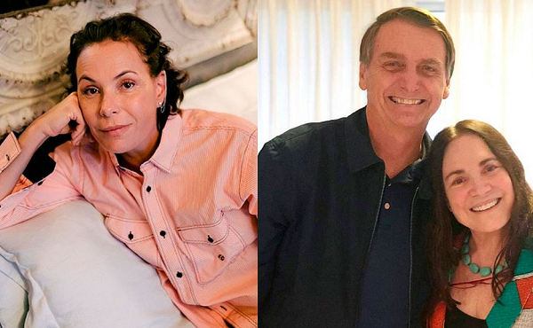 A atriz Carolina Ferraz pediu a Regina Duarte, nova secretária de Cultura, que removesse sua foto de uma postagem no Instagram (Foto: Reprodução)