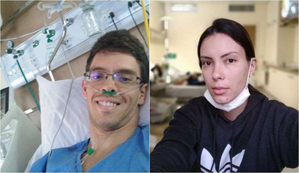© Fornecido por EL PAÍS Os primos Rafael e Thaís Teixeira, ambos contaminados pelo coronavírus no Ceará.