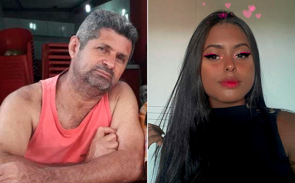 Agrinaldo dos Santos e a filha Natália Cristina dos Santos (Foto: Reprodução | Twitter)