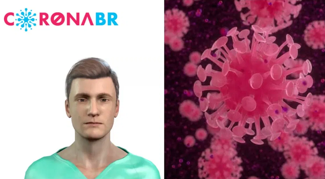 A plataforma Coronabr disponibilizou um enfermeiro virtual que é capaz de seguir o raciocínio clínico e dar orientações iniciais à população gratuitamente (Foto: Reprodução | Montagem)