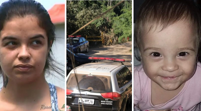 Mãe de Ísis, Jennifer Natalia Pedro, afirmou que enterrou o corpo da menina (Foto: Reprodução)