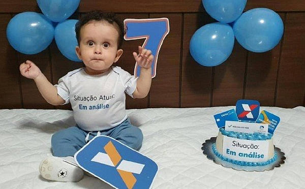 Celebração aconteceu no último dia 26 e comemorou o sétimo mês de vida do pequeno Henrique Alves (Foto: Acervo Pessoal)