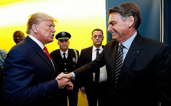 Presidente dos EUA, Donald Trump e o presidente Jair Bolsonaro (Foto: Reprodução)