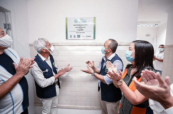 CCIC foi inaugurado pelo prefeito Elinaldo, sem a presença da população, em virtude das medidas de isolamento e distanciamento social (Foto: Reprodução | Ascom | PMC)