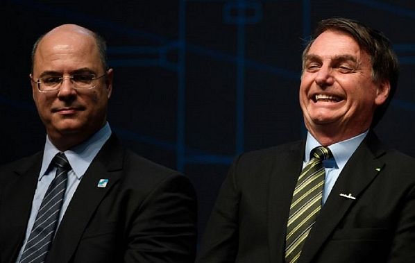 Governador do Rio, Wilson Witzel e o presidente Jair Bolsonaro (Foto: Reprodução)