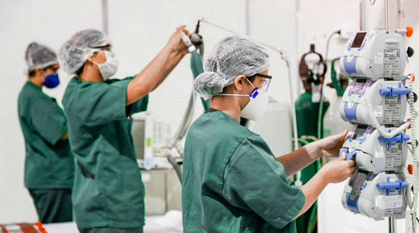 Hospital de Campanha em Santarém, no Pará (Foto: Secom | Gov.Pará | Fotos Públicas)