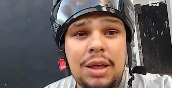 Entregador Paulo Lima (Foto: Reprodução)