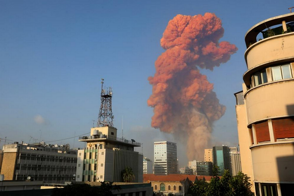 Forte explosão ocorreu na capital do Líbano, Beirute (Foto: Reprodução)