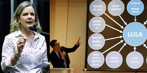A presidenta nacional do PT, deputada federal Gleisi Hoffmann (PR), usou as redes sociais para cobrar que Conselho Nacional do Ministério Público (CNMP) mantenha o julgamento conta o procurador Deltan Dallagnol, coordenador da Lava Jato em Curitiba (Foto: Reprodução)