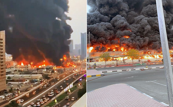 Mercado na cidade de Ajman, nos Emirados Árabes Unidos (Fotos: Reprodução | Twitter)
