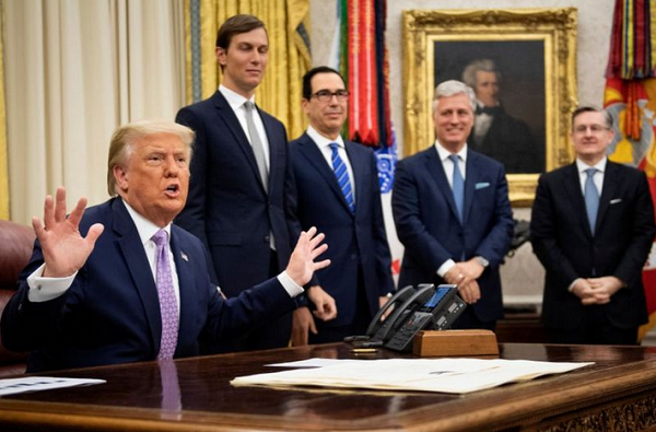 Trump anunciou acordo para normalizar de relações entre Israel e Emirados Árabes em 13 de agosto (Foto: Reprodução)