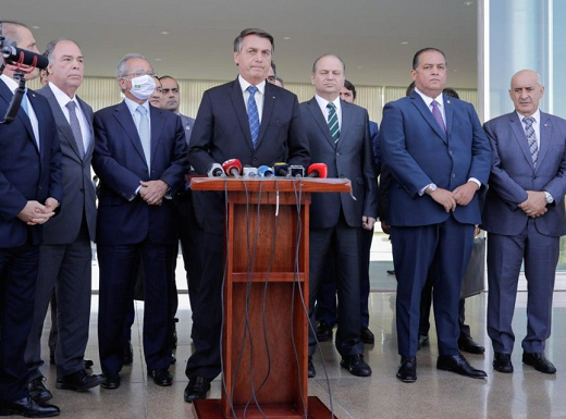 Anúncio foi feito após reunião do presidente com ministros e parlamentares aliados no Palácio da Alvorada (Foto: Reprodução)
