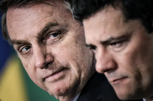 Bolsonaro e Moro são investigados por suposta interferência do presidente na PF (Foto: Adriano Machado | Reuters)