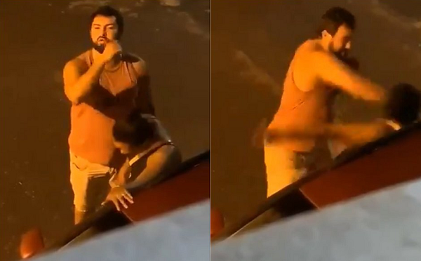 Identificado pela polícia como Carlos Samuel Freitas Costa Filho tem pelo menos dez passagens pela Deam (Foto: Reprodução)