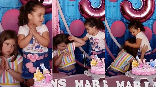 Maria Eduarda, de 3 anos e Maria Antonia, de 6. Irmãs se tornaram um dos principais assuntos da web (Foto: Reprodução)