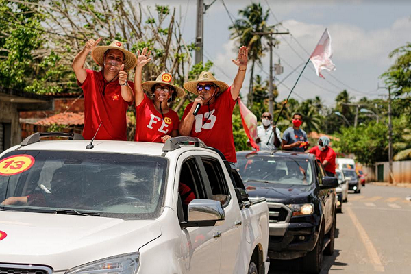 Assessoria de comunicação da petista frisou que em todas as atividades foram respeitadas as recomendações que entraram em vigor desde o dia 17 de outubro (Foto: Reprodução)