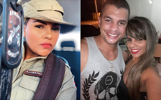 Policial militar Rafaella Gonçalves foi morta pelo marido, o também militar Edson Salvador Ferreira de Carvalho (Foto: Reprodução)
