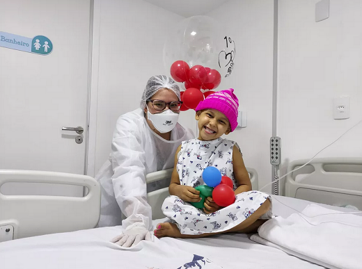 Primeiro transplante pediátrico de medula óssea na Bahia é feito pelo SUS em criança de 4 anos (Foto: Divulgação | Hospital Martagão Gesteira)