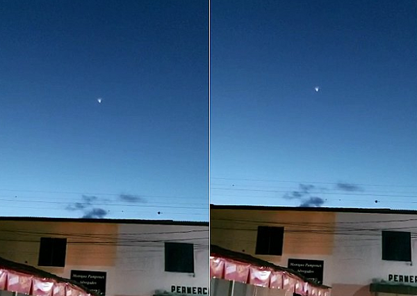 O clarão pode ser visto em várias cidades na Bahia (Foto: Reprodução)