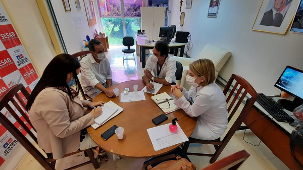 Dirigentes da pasta se reuniram com gestores do HGC para discutir parcerias que possam acelerar a regulação (Foto: Reprodução)