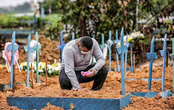 Já são 25 dias consecutivos com a média móvel de mortes acima de mil (Foto: Reprodução)