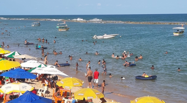 Praia de Jauá em Camaçari (Foto: Reprodução)