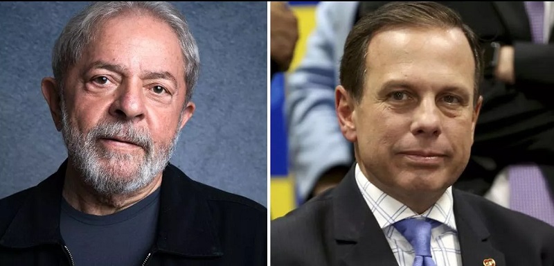 O ex-presidente Lula pode ter o apoio do governador de São Paulo, João Dória (Foto) - Imagem - Reprodução
