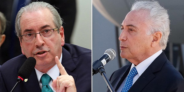 Ex-deputado e ex-presdente da Câmara e o ex-presidente Michel Temer, ex-aliados, hoje inimigos políticos - Foto: Reprodução 247