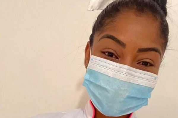 Thais Carvalho, voluntária da campanha de vacinação em Ilhéus (Foto: Reprodução)