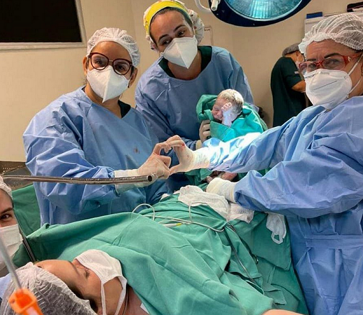 Enzo é o primeiro bebê feirense a nascer com anticorpos para a covid-19 (Foto: Divulgação)