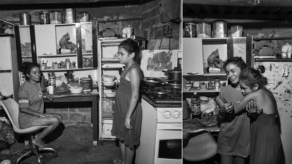 Na casa de Rosilene moram oito pessoas (incluindo a filha) e sete animais de estimação (Foto: Reprodução/UOL)