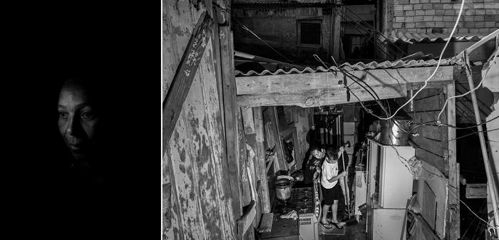 Ela também se vira com reciclagem. 'Quando é muito bom, coletamos uns R$ 35 por dia' (Foto: Reprodução/UOL)