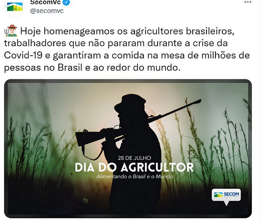 Foto usada mostra a silhueta de um homem armado em meio ao mato (Foto: Reprodução)