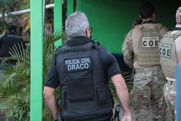 Terceira fase da Operação Aerarium, realizada pelo Departamento de Repressão ao Crime Organizado (Draco) (Foto: Reprodução)