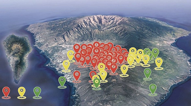 Erupção explosiva do Cumbre Vieja poderia provocar um tsunami que atingiria todo o Brasil, afetando principalmente a costa do Nordeste (Foto: Reprodução)