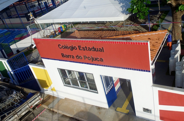 Nova sede do Colégio Estadual de Barra do Pojuca (Foto: Manu Dias/GOVBA)