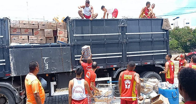 Material será entregue aos municípios em situação de emergência, cadastrados previamente (Foto: Divulgação/Corpo de Bombeiros)