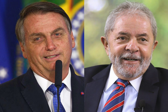 Presidente Jair Bolsonaro e o ex-presidente Luiz Inácio Lula da Silva (Foto: Reprodução)