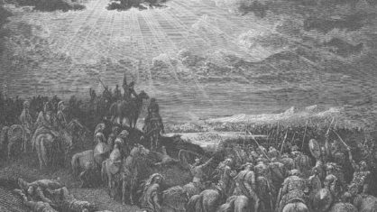 '(...)E o sol se deteve, e a lua parou, até que o povo se vingou de seus inimigos (Josué 10:13) - Imagem: Reprodução IstoE