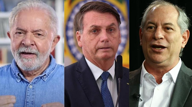 Lula, Bolsonaro e Ciro (Foto: Reprodução e Pedro Ladeira/Folhapress)