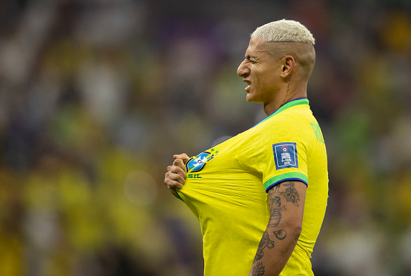 Richarlison fez dois na estreia do Brasil na Copa do Mundo (Foto: Lucas Figueiredo/CBF)
